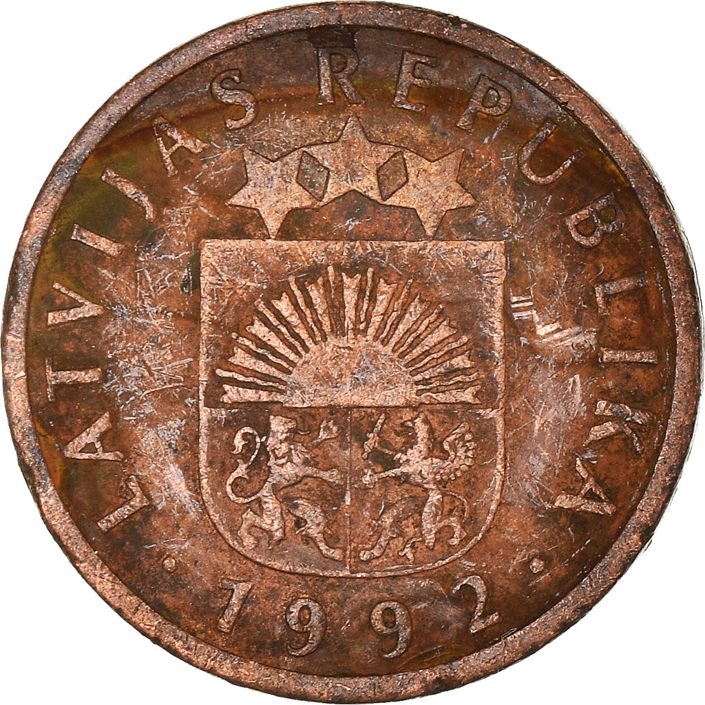Monnaie, Lettonie, Santims, 1992