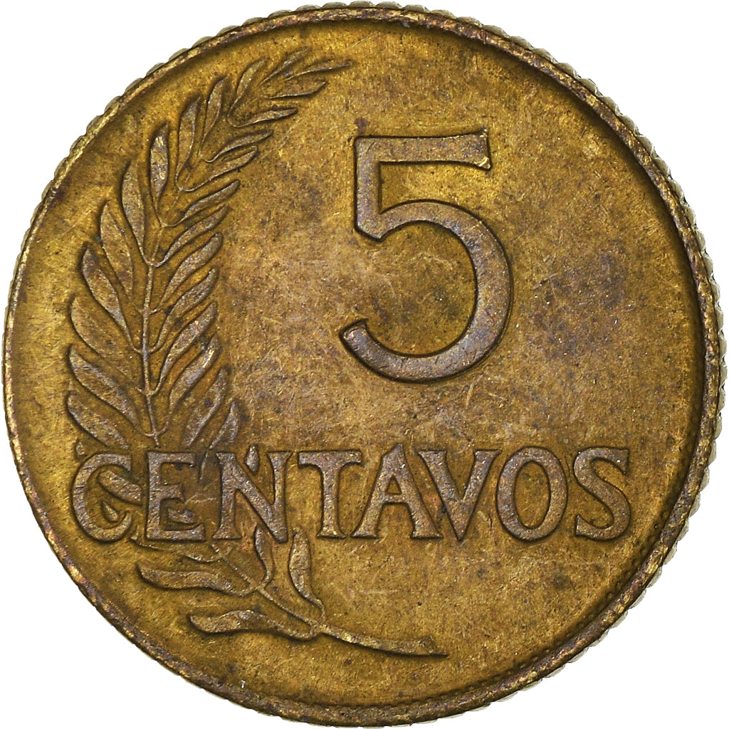 Moneda, Perú, 5 Centavos, 1954