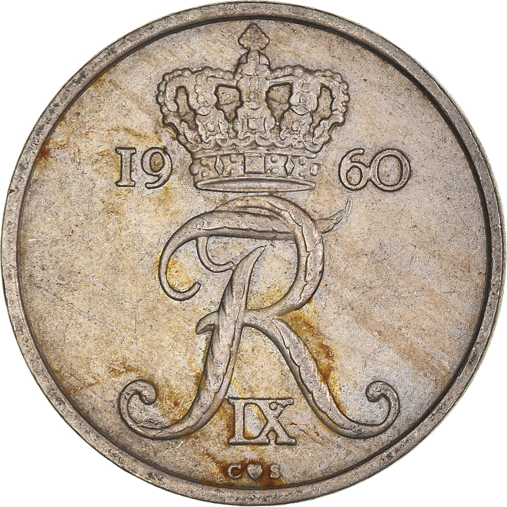 Munten, Denemarken, 25 Öre, 1960