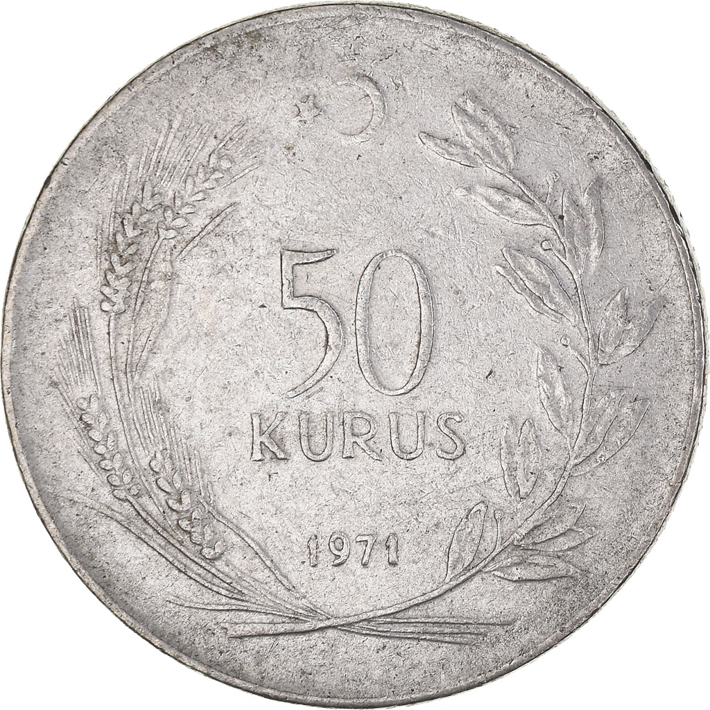 Munten, Turkije, 50 Kurus, 1971