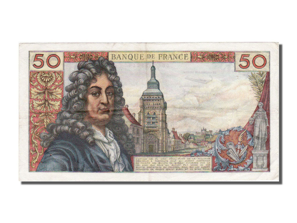 Francia, 50 Francs, 50 F 1962-1976 ''Racine'', 1962, KM:148a, 1962-11-08, BB+...
