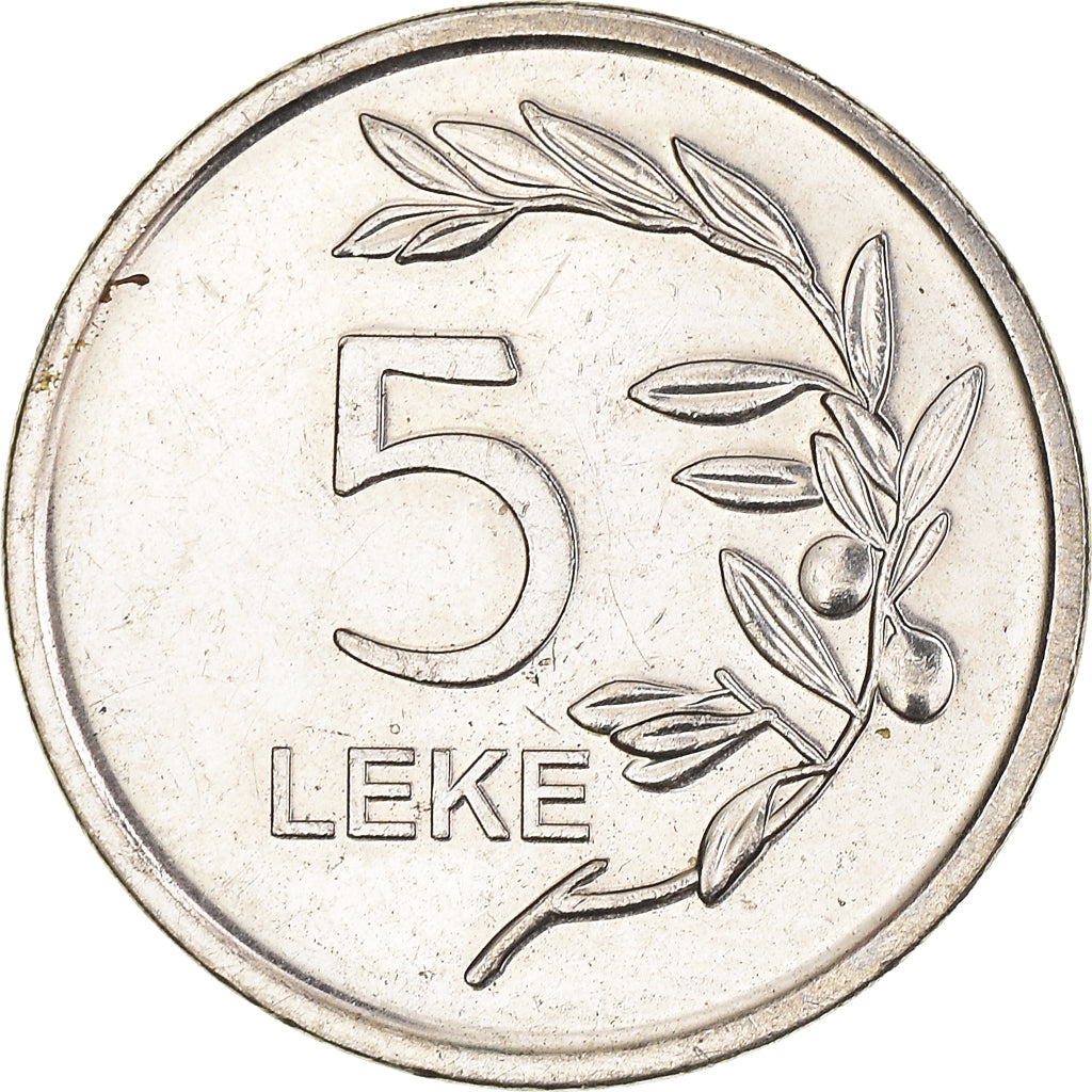 Monnaie, Albanie, 5 Lekë, 2011
