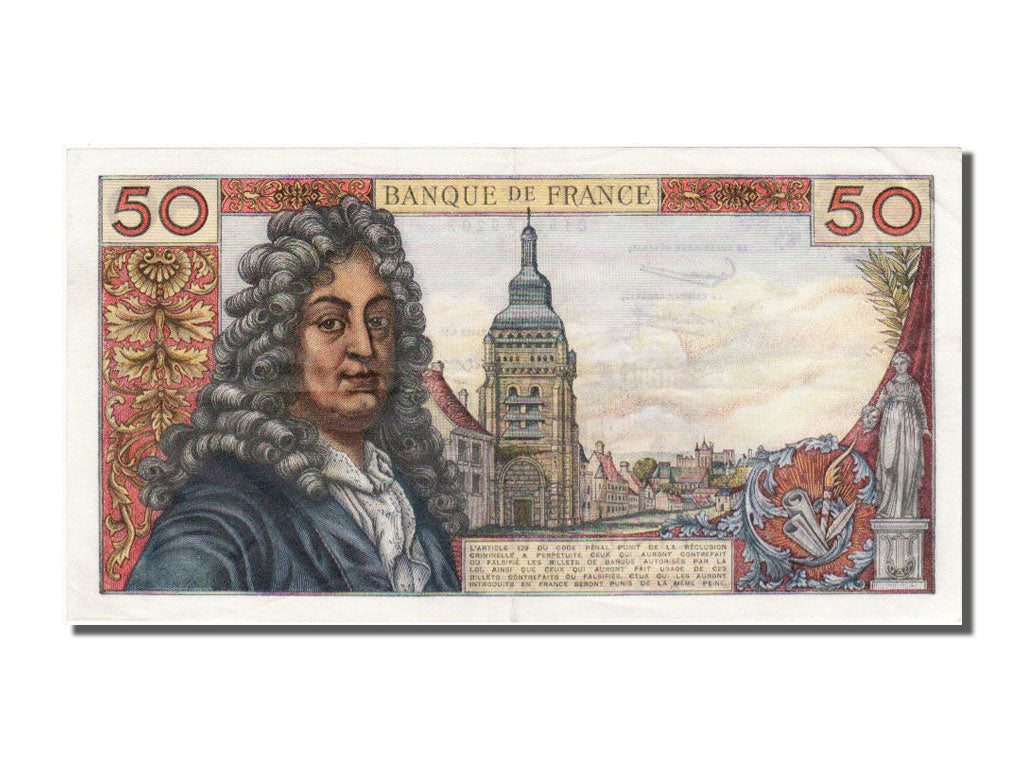 Banknote, France, 50 Francs, 50 F 1962-1976 ''Racine'', 1963, 1963-05-02