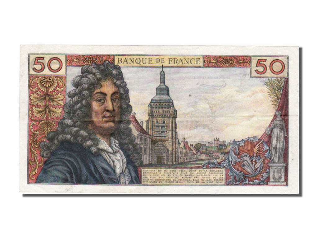 France, 50 Francs, 50 F 1962-1976 ''Racine'', 1963, KM #148a, 1963-07-11,...