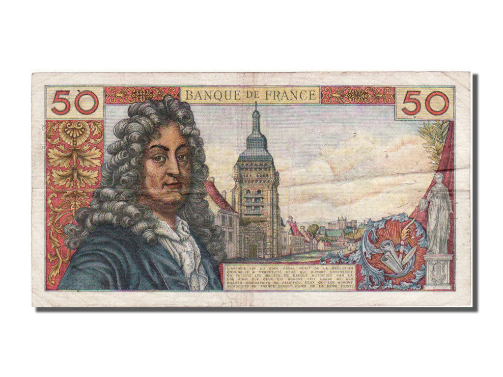 France, 50 Francs, 50 F 1962-1976 ''Racine'', 1963, KM #148a, 1963-07-11,...
