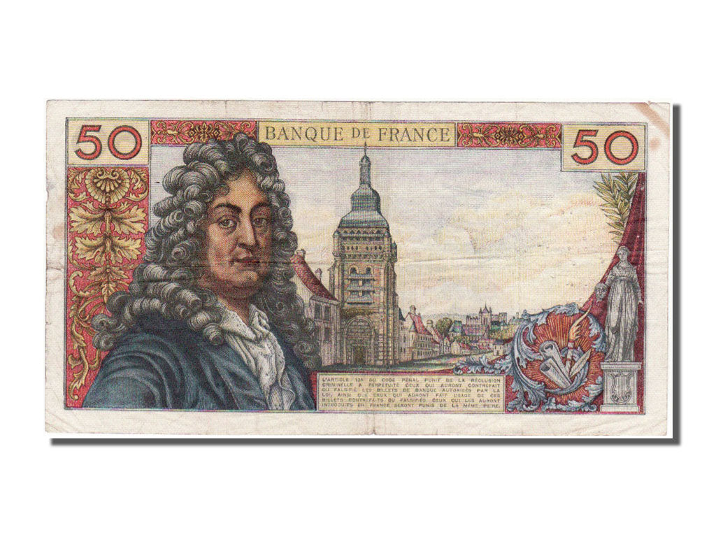 Francia, 50 Francs, 50 F 1962-1976 ''Racine'', 1964, KM:148a, 1964-11-05, MB,...