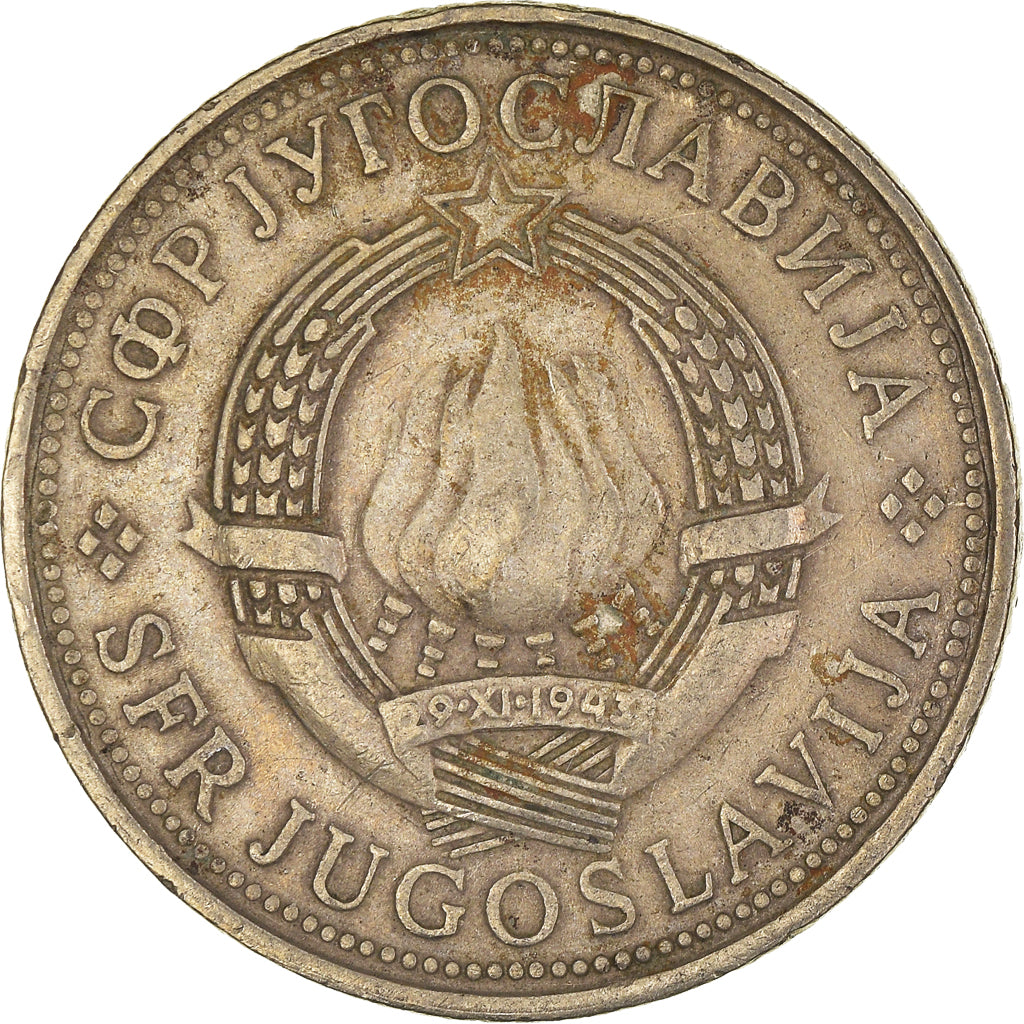 Münze, Jugoslawien, 5 Dinara, 1976
