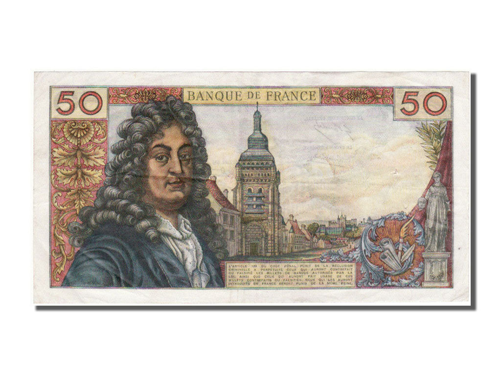 France, 50 Francs, 50 F 1962-1976 ''Racine'', 1967, KM #148c, 1967-12-07,...