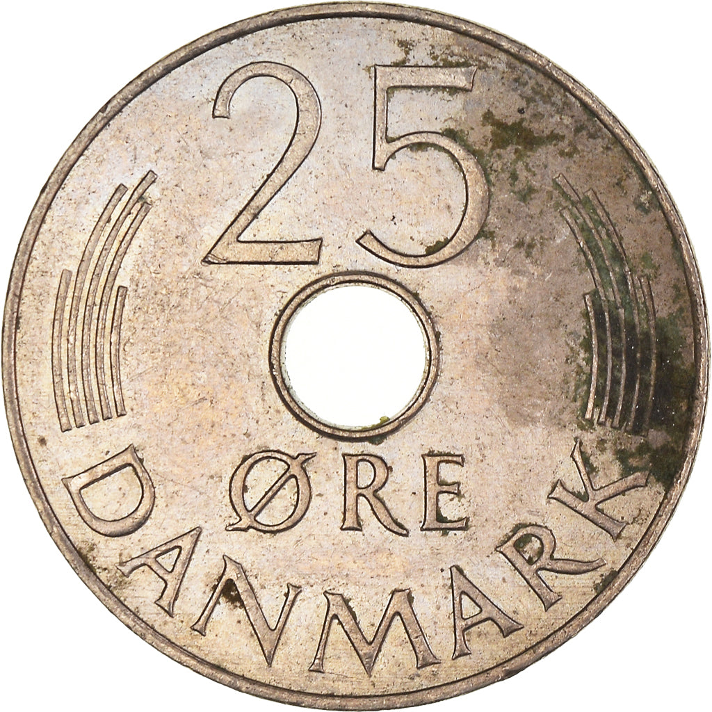 Munten, Denemarken, 25 Öre, 1986