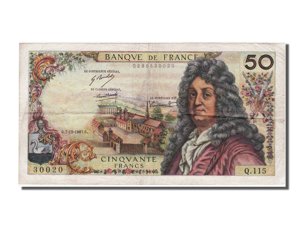 France, 50 Francs, 50 F 1962-1976 ''Racine'', 1967, KM #148c, 1967-12-07,...