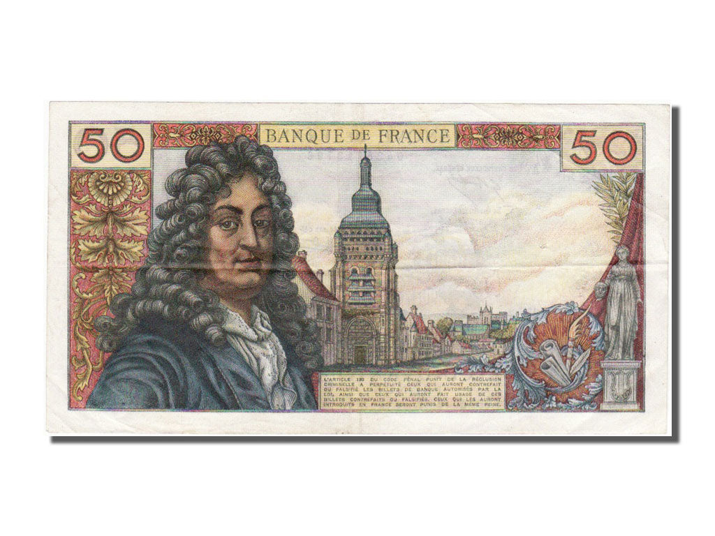 France, 50 Francs, 50 F 1962-1976 ''Racine'', 1970, KM #148c, 1970-11-05,...