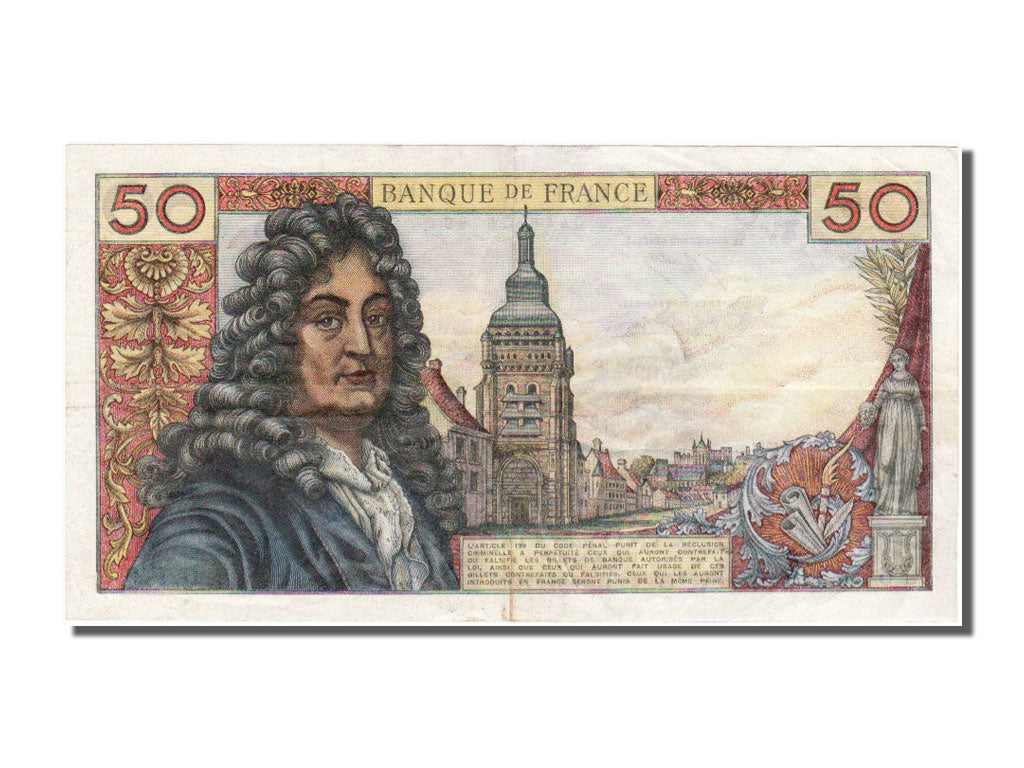 Francia, 50 Francs, 50 F 1962-1976 ''Racine'', 1971, KM:148d, 1971-06-03, BB+...