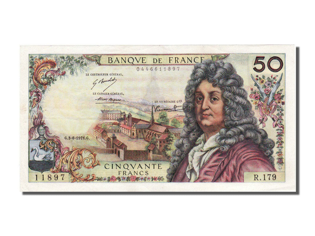 France, 50 Francs, 50 F 1962-1976 ''Racine'', 1971, KM #148d, 1971-06-03,...
