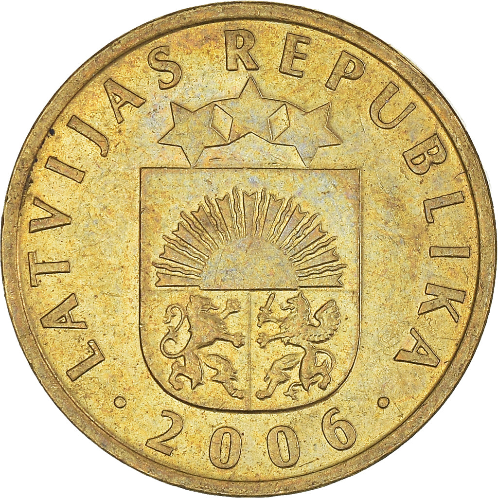 Monnaie, Lettonie, 5 Santimi, 2006