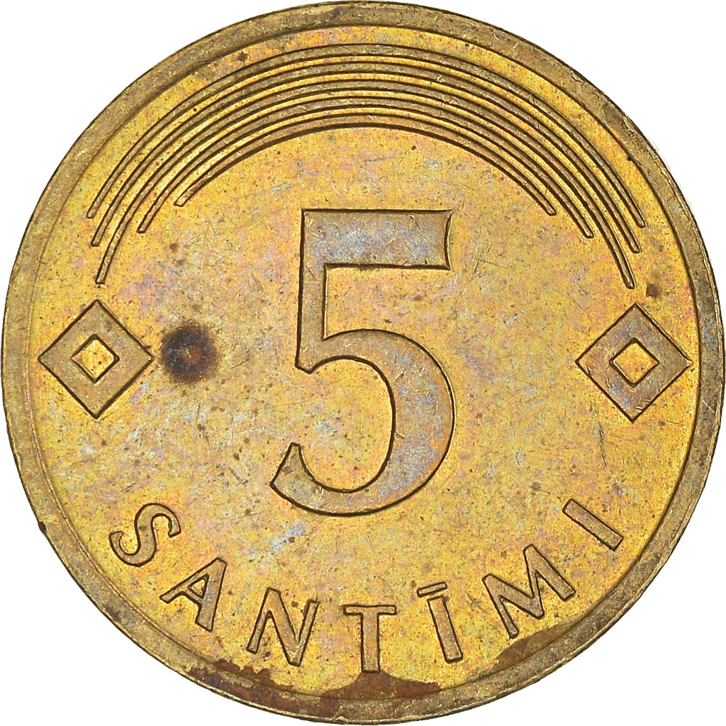 Monnaie, Lettonie, 5 Santimi, 2006