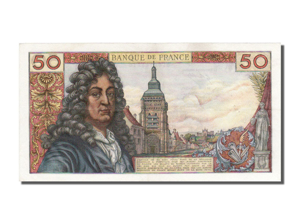 France, 50 Francs, 50 F 1962-1976 ''Racine'', 1972, KM #148d, 1972-08-10,...