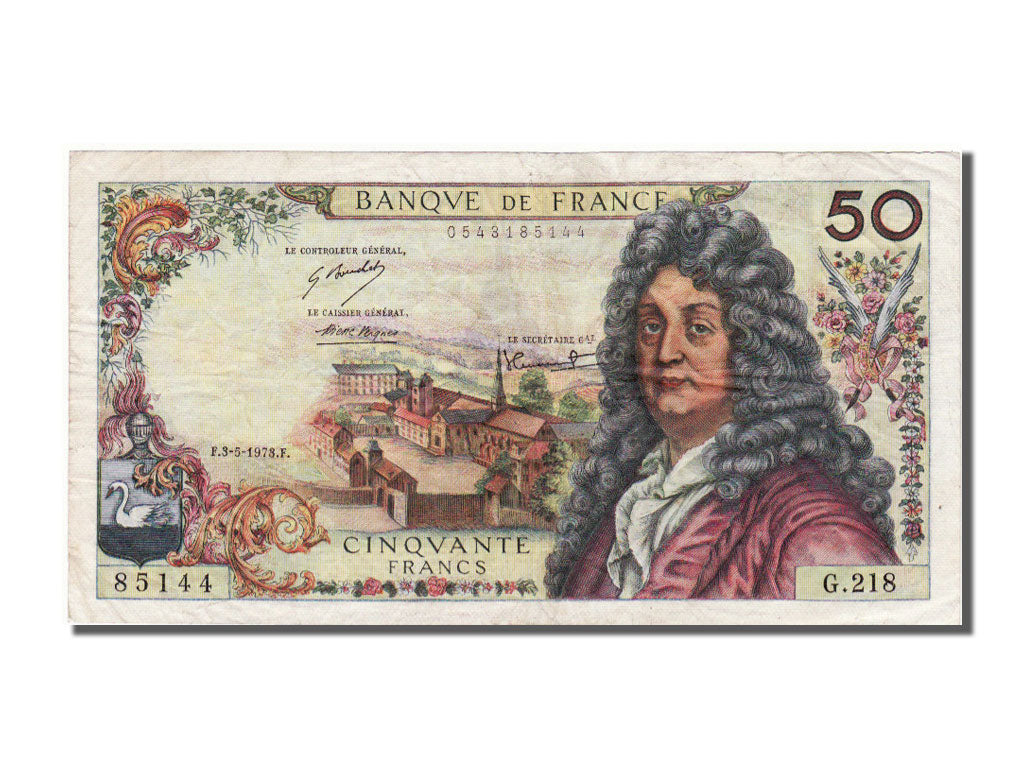 France, 50 Francs, 50 F 1962-1976 ''Racine'', 1973, KM #148d, 1973-05-03,...