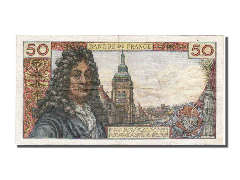 France, 50 Francs, 50 F 1962-1976 ''Racine'', 1973, KM #148d, 1973-10-04,...