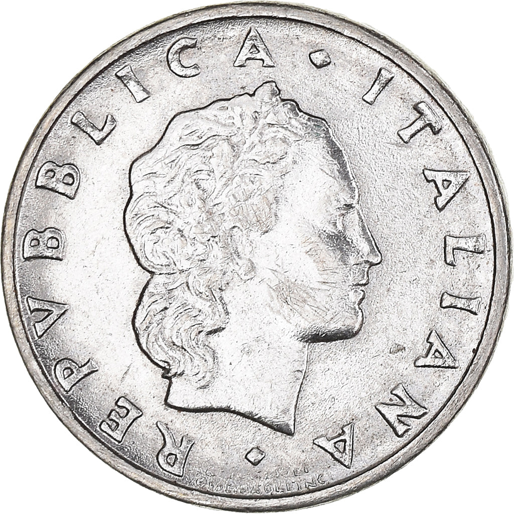 Münze, Italien, 50 Lire, 1995
