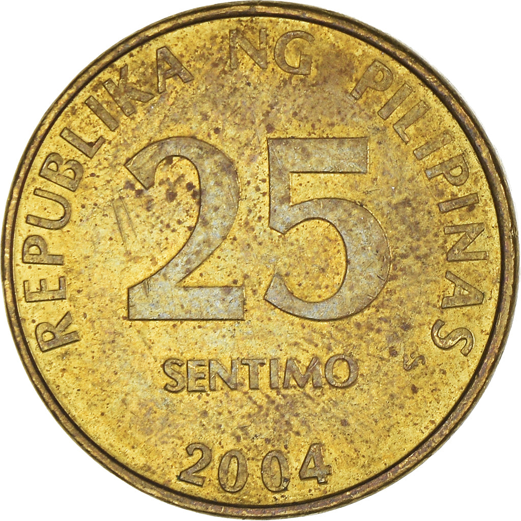 Moeda, Filipinas, 25 Sentimos, 2004