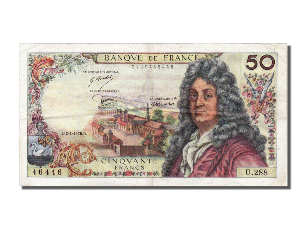 France, 50 Francs, 50 F 1962-1976 ''Racine'', 1976, KM #148f, 1976-01-02,...