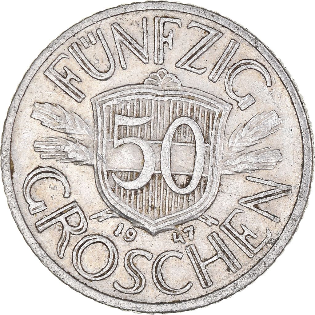 Coin, Austria, 50 Groschen, 1947