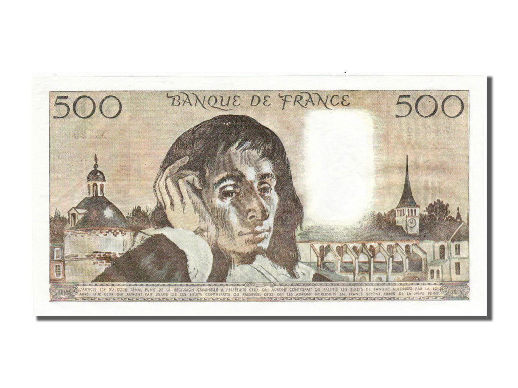 Banconote, Francia, 500 Francs, 500 F 1968-1993 ''Pascal'', 1981, 1981-01-08
