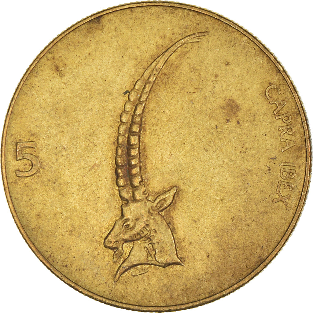 Munten, Slovenië, 5 Tolarjev, 1993