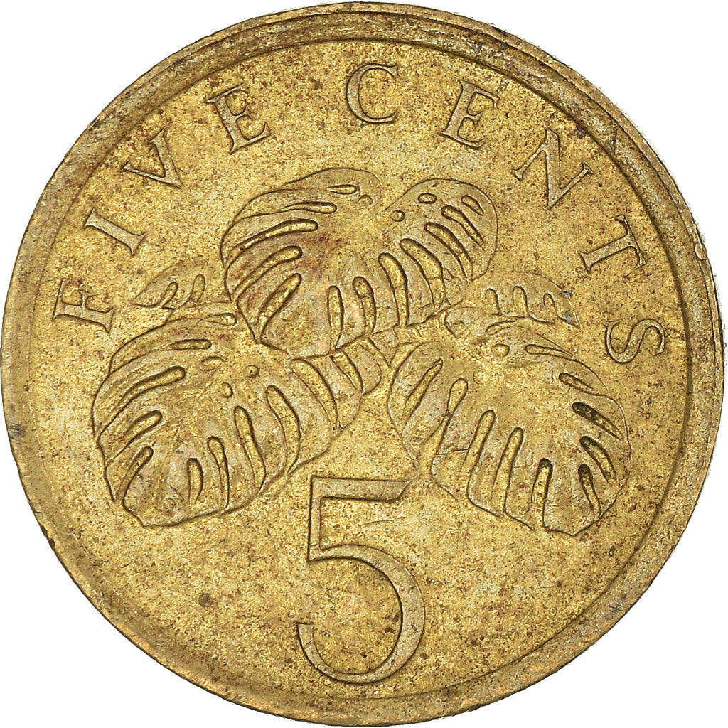 Moneta, Singapore, 5 Cents, 1990