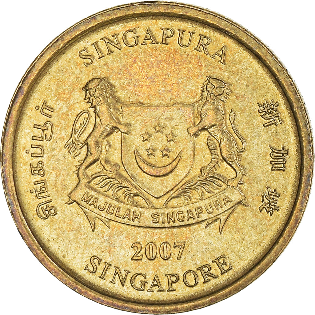 Moneta, Singapore, 5 Cents, 2007