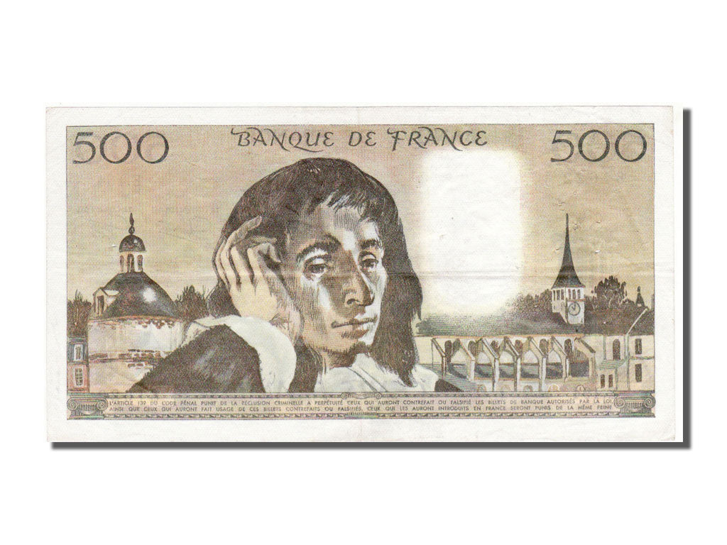 France, 500 Francs, 500 F 1968-1993 ''Pascal'', 1983, KM #156e, 1983-06-02,...