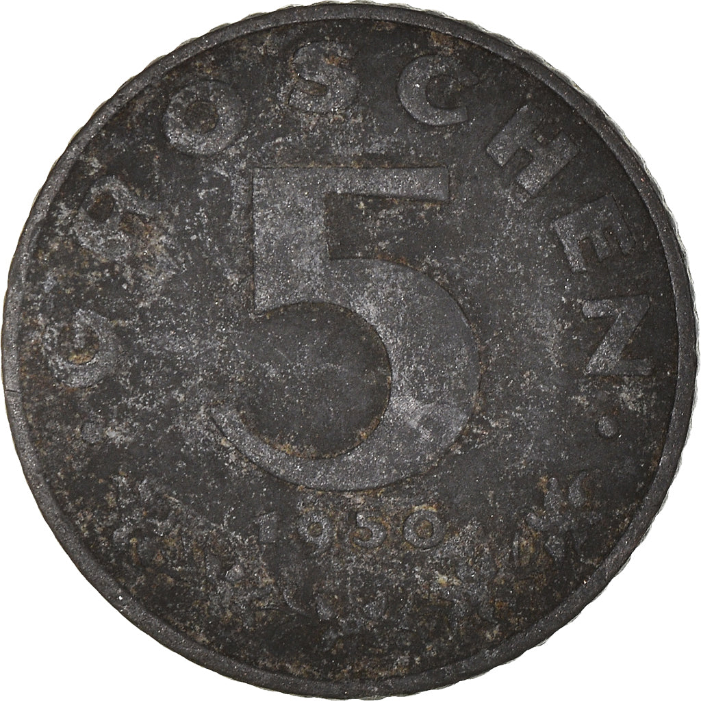 Coin, Austria, 5 Groschen, 1950