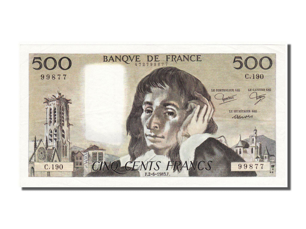 500 Francs type Pascal