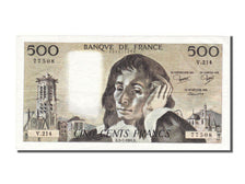 France, 500 Francs, 500 F 1968-1993 ''Pascal'', 1984, KM #156e, 1984-07-05,...