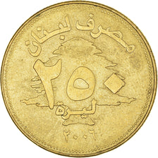 Coin, Lebanon, 250 Livres, 2006