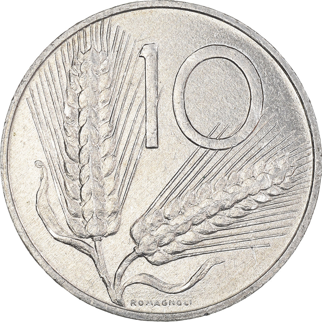 Coin, Italy, 10 Lire, 1990
