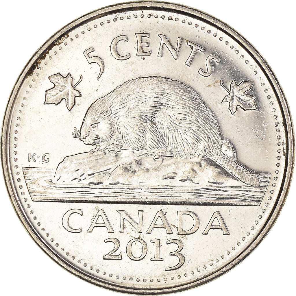 Coin, Canada, 5 Cents, 2013