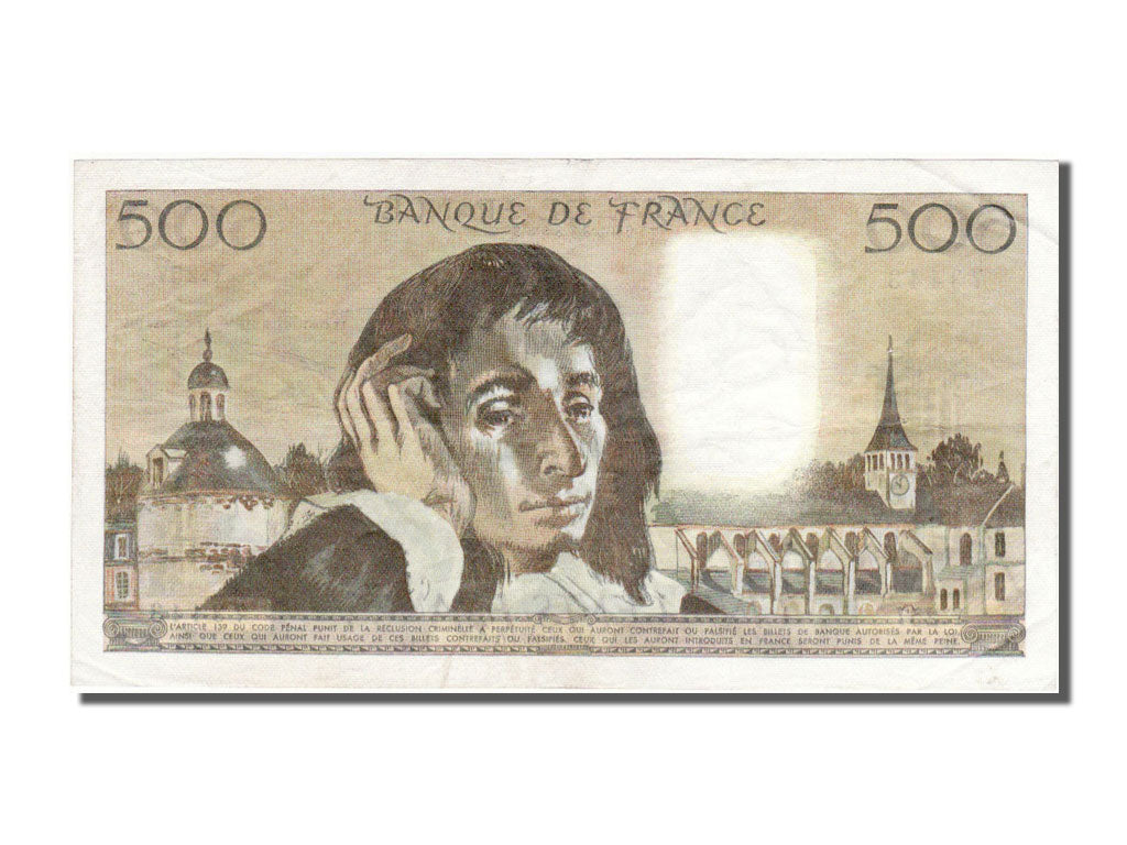 Francia, 500 Francs, 500 F 1968-1993 ''Pascal'', 1987, KM:156f, 1987-01-22, S...