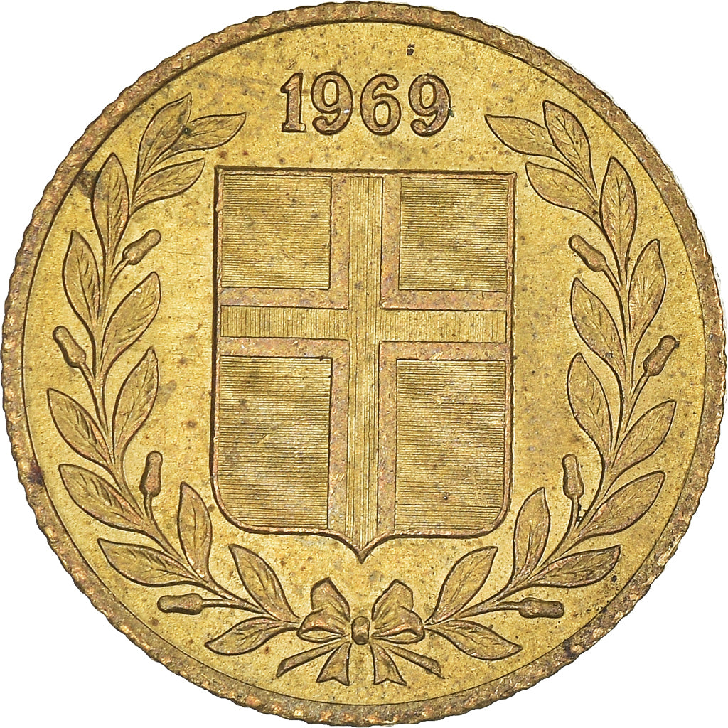 Coin, Iceland, 50 Aurar, 1969
