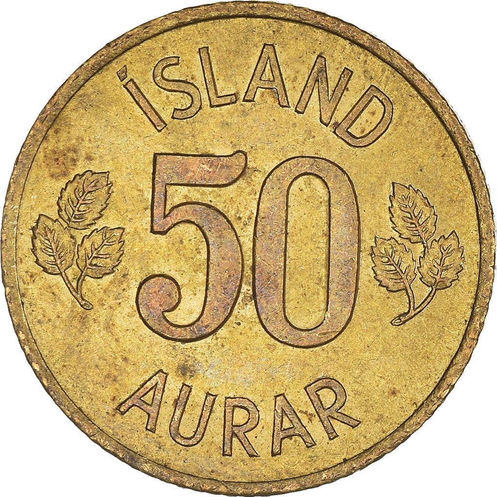 Coin, Iceland, 50 Aurar, 1969