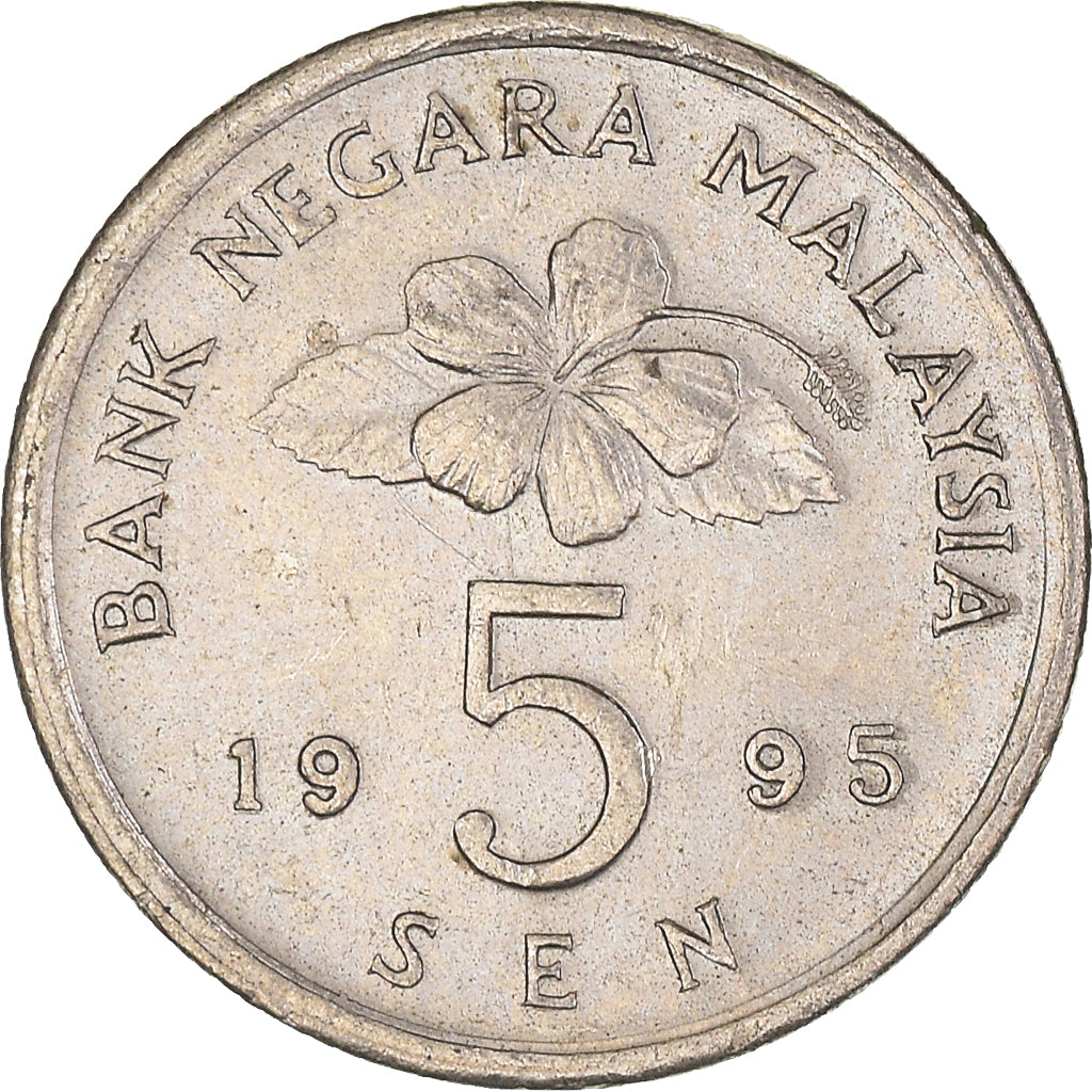 Munten, Maleisië, 5 Sen, 1995