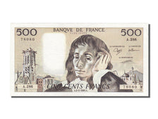 France, 500 Francs, 500 F 1968-1993 ''Pascal'', 1989, KM #156g, 1989-02-02,...