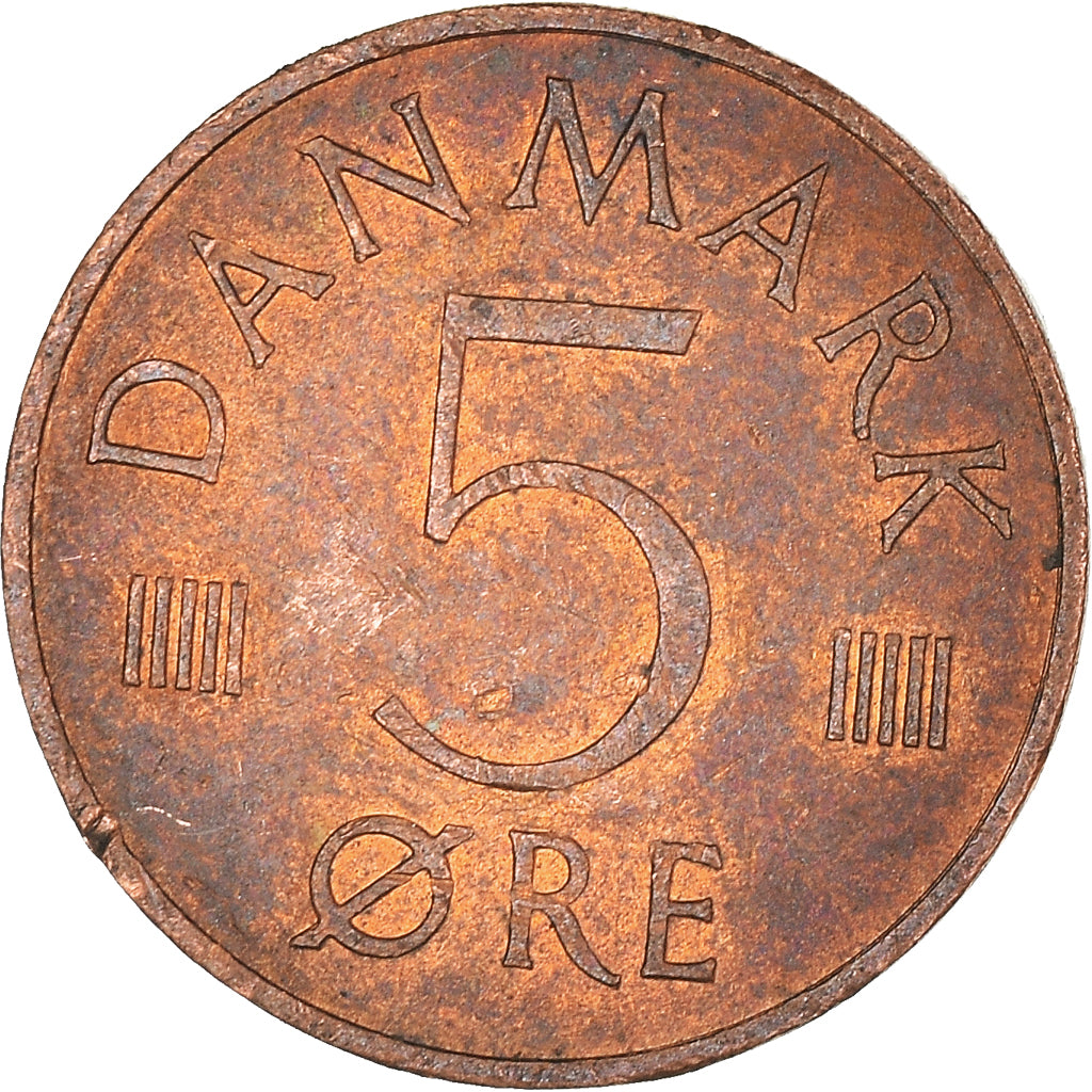 Moneta, Danimarca, 5 Öre, 1987