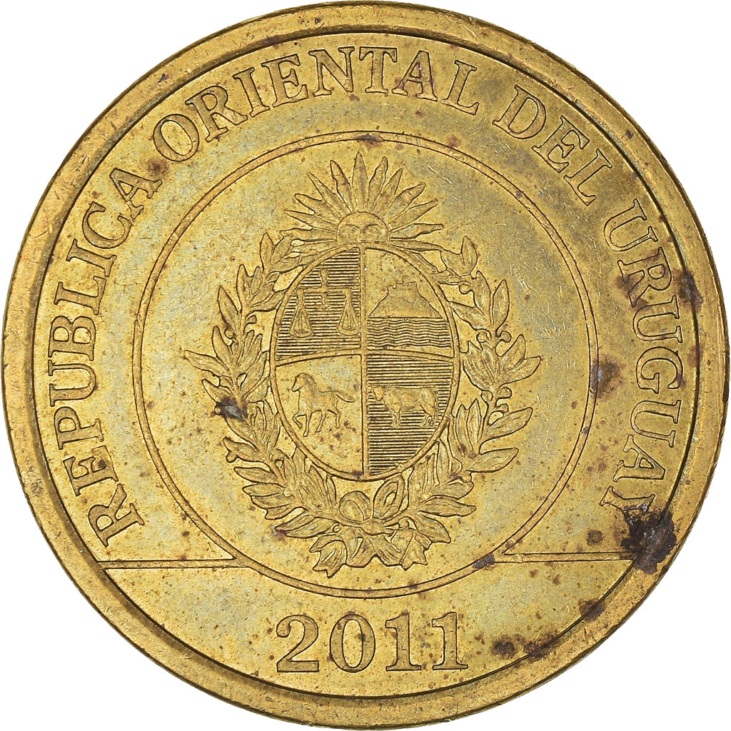 Moneda, Uruguay, 2 Pesos Uruguayos, 2011