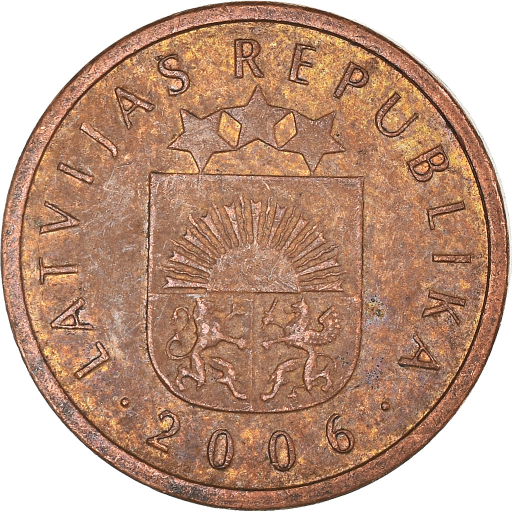 Moeda, Letónia, 2 Santimi, 2006