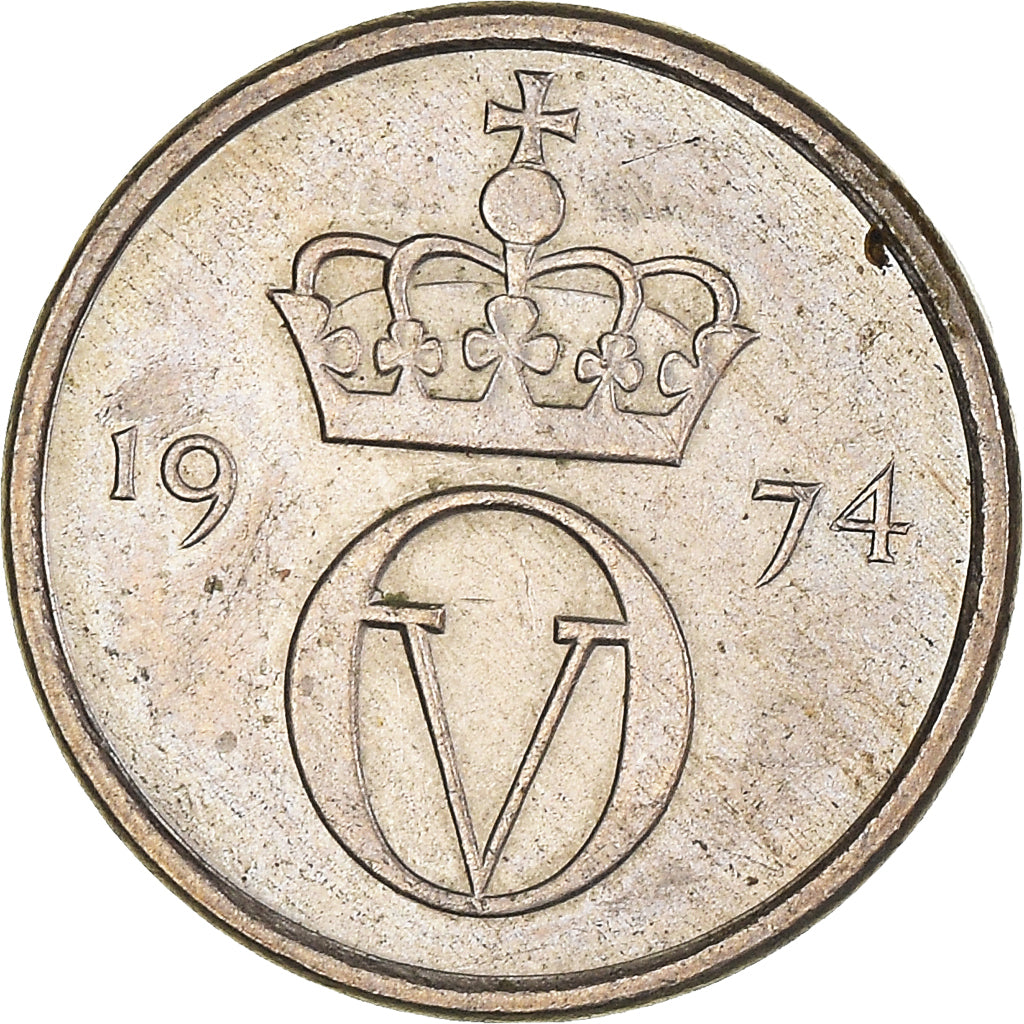 Moneda, Noruega, 10 Öre, 1974
