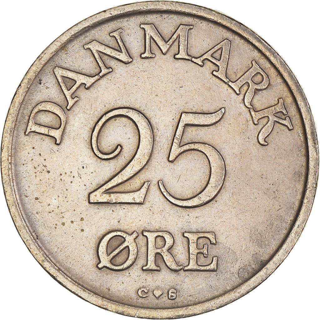 Moneta, Danimarca, 25 Öre, 1959
