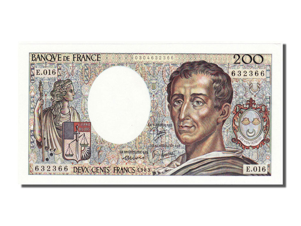 Billet, France, 200 Francs, 200 F 1981-1994 ''Montesquieu'', 1983, NEUF