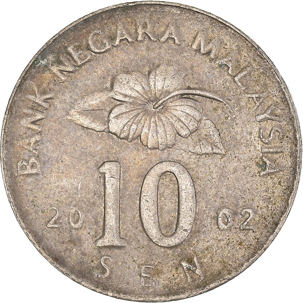 Monnaie, Malaysie, 10 Sen, 2002