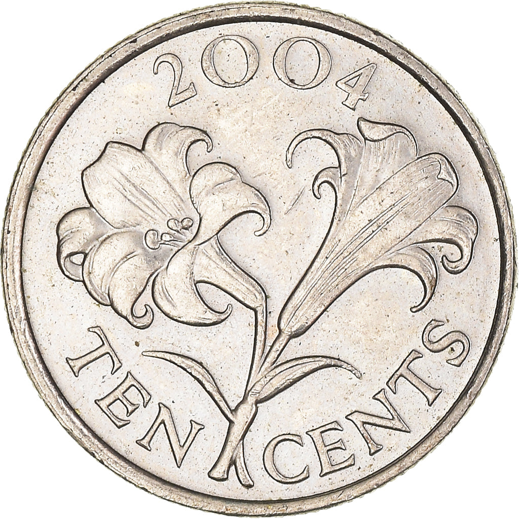 Monnaie, Bermudes, 10 Cents, 2004
